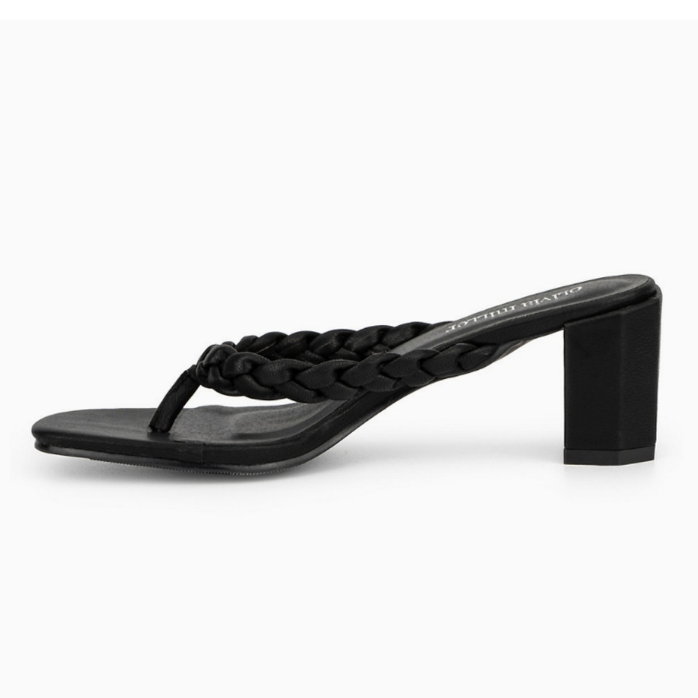 Olivia Miller Sandbanks Braided Thong Sandals -10 - Picture 3 of 5